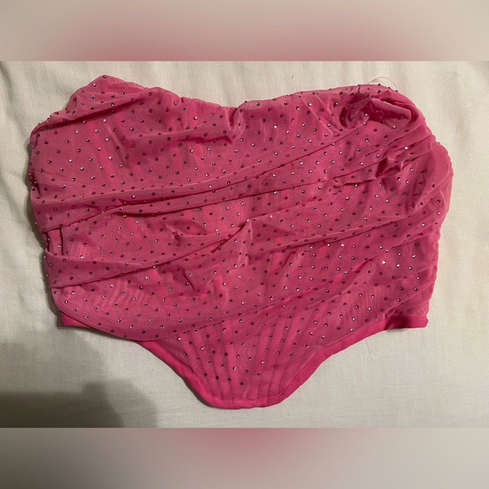 CORSET CROP TOP FASHION NOVA